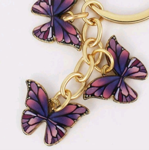 💖 Butterfly Charm Keychain - Picture 3 of 3